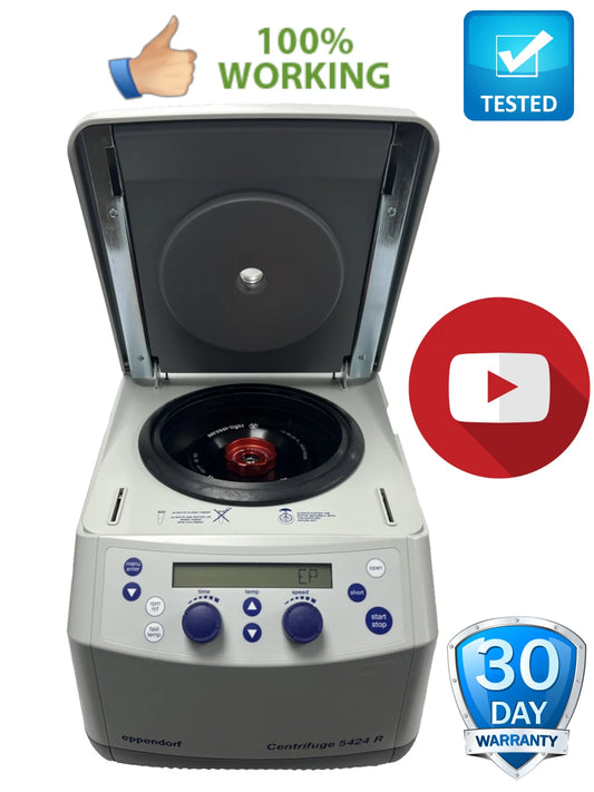 Eppendorf 5424R Refrigerated Centrifuge with FA-45-24-11 Rotor + Lid ~ Clean