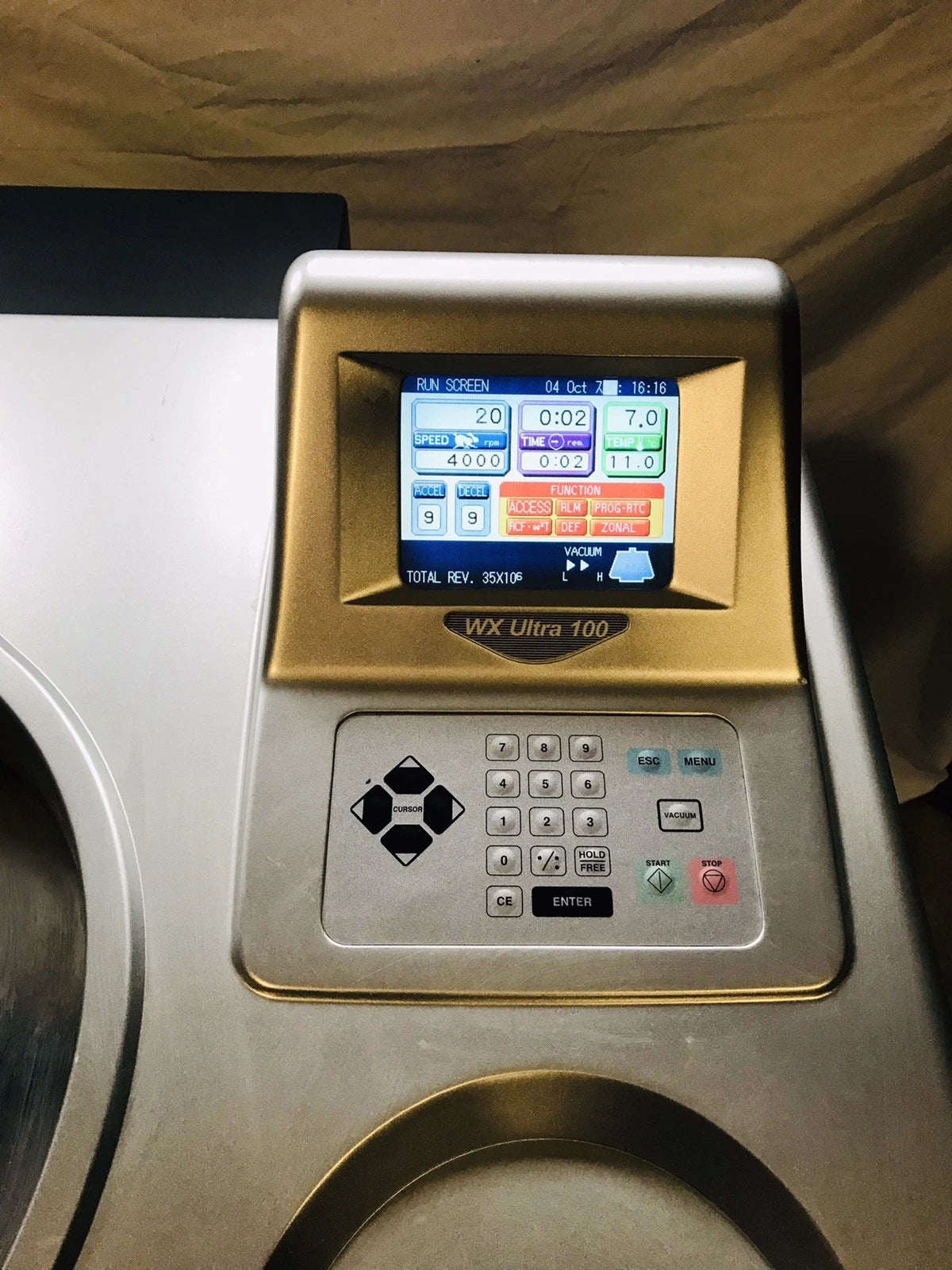 Thermo Scientific Sorvall WX 100 Ultra Series Centrifuge 46902 2009 For Parts