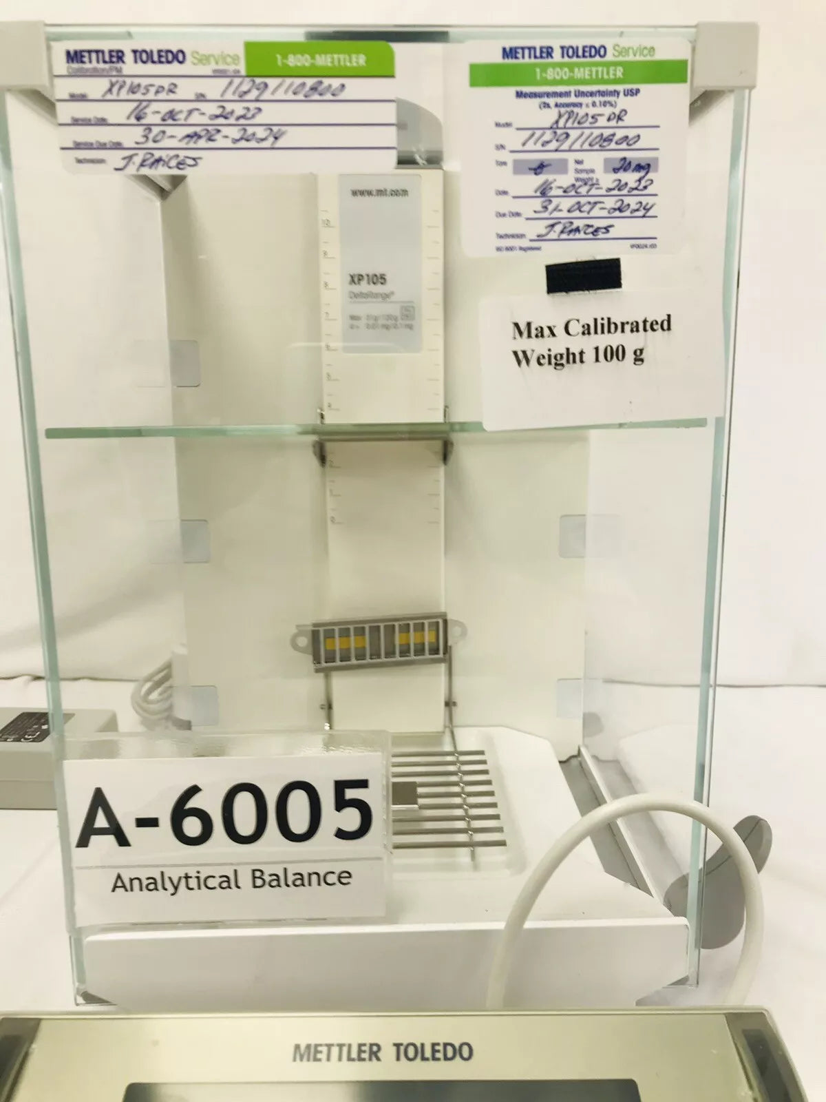 Mettler Toledo XP105DR Semi Micro Analytical Balance X105TDR High Precision 40g