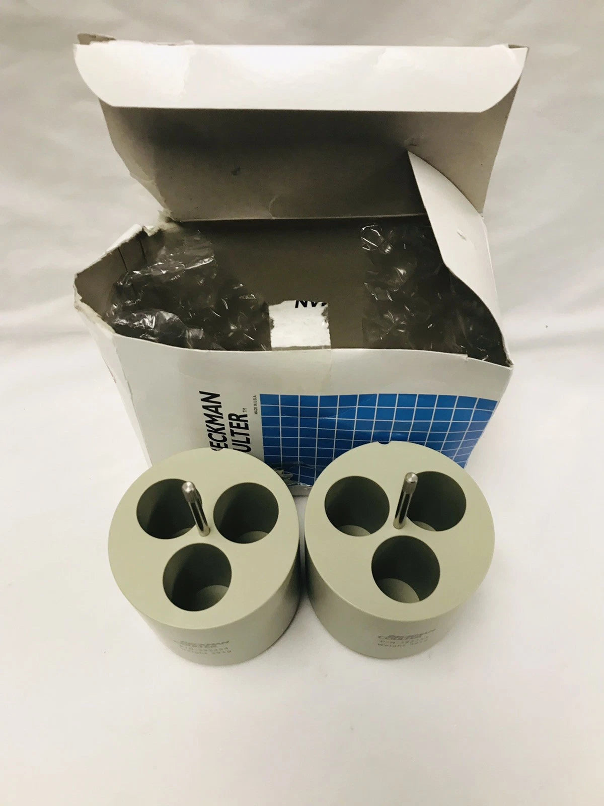 2x Beckman Coulter 392254 Centrifuge Rotor Conical Tube Adapters 3x50mL 392258