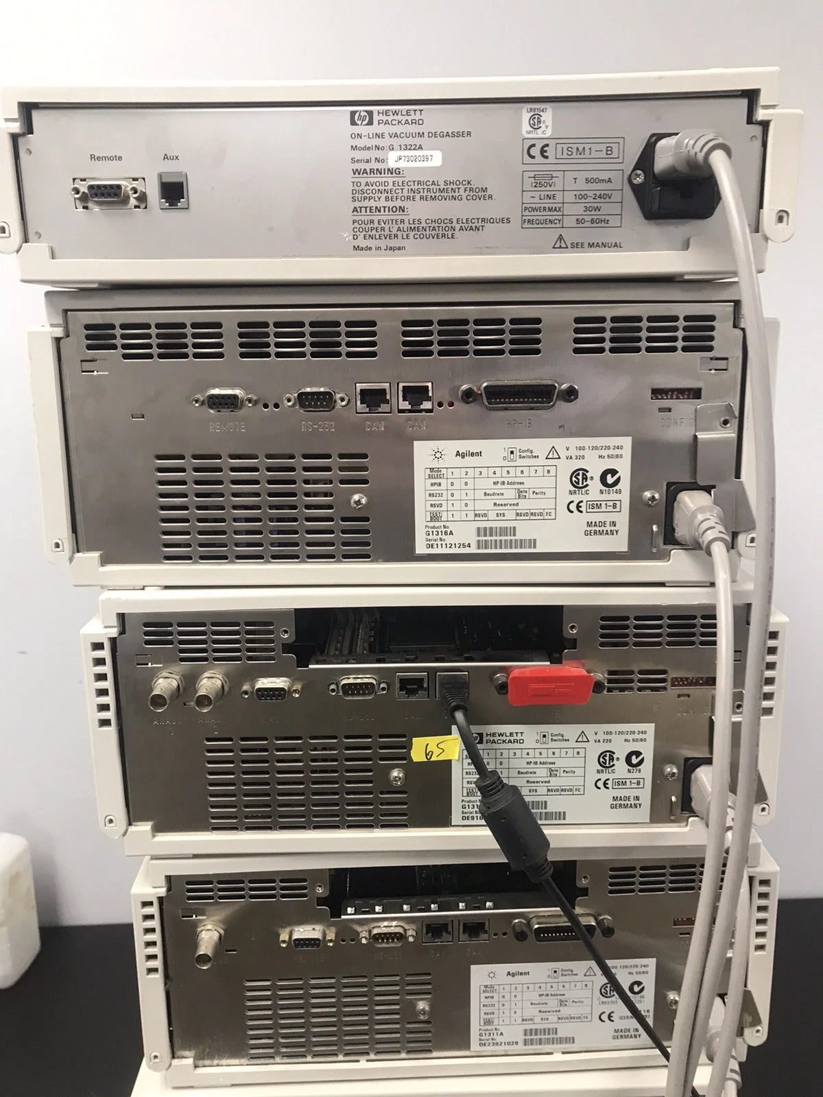 6pc, HP Agilent 1100 HPLC QuatPump, ALS, DAD, Colcom, Degasser, ALS Therm