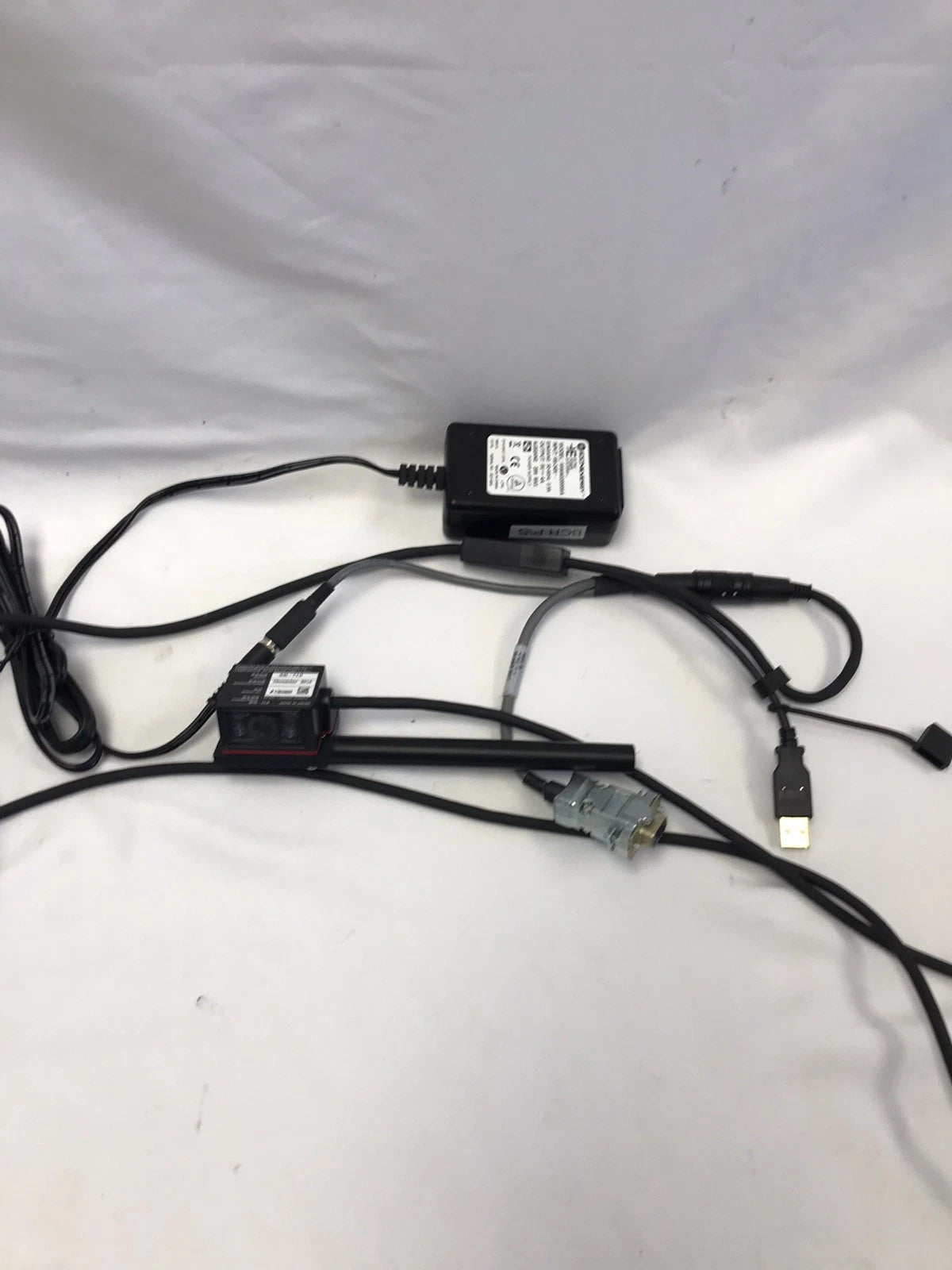 Keyence SR-710 Barcode Reader with Power Supply and Cords Tested Working Video