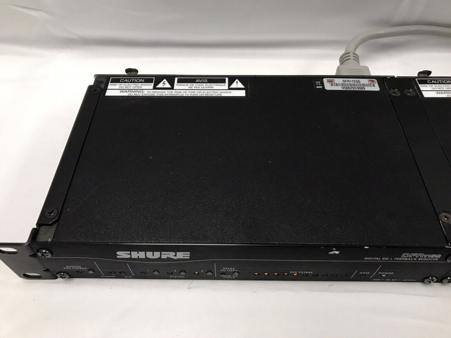 Shure DFR11EQ Digital EQ + Feedback Reducer & UA507 Dual Rack Mount