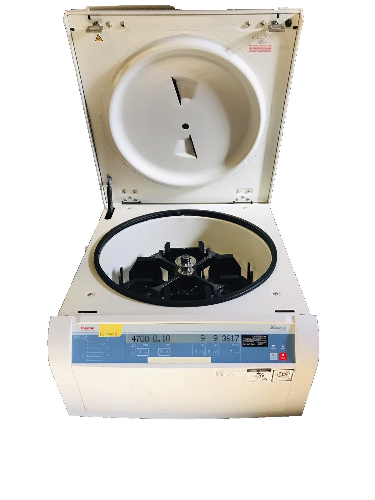 Thermo Megafuge 40 Benchtop Centrifuge with TX-750 Rotor, Buckets, Plate Carrier