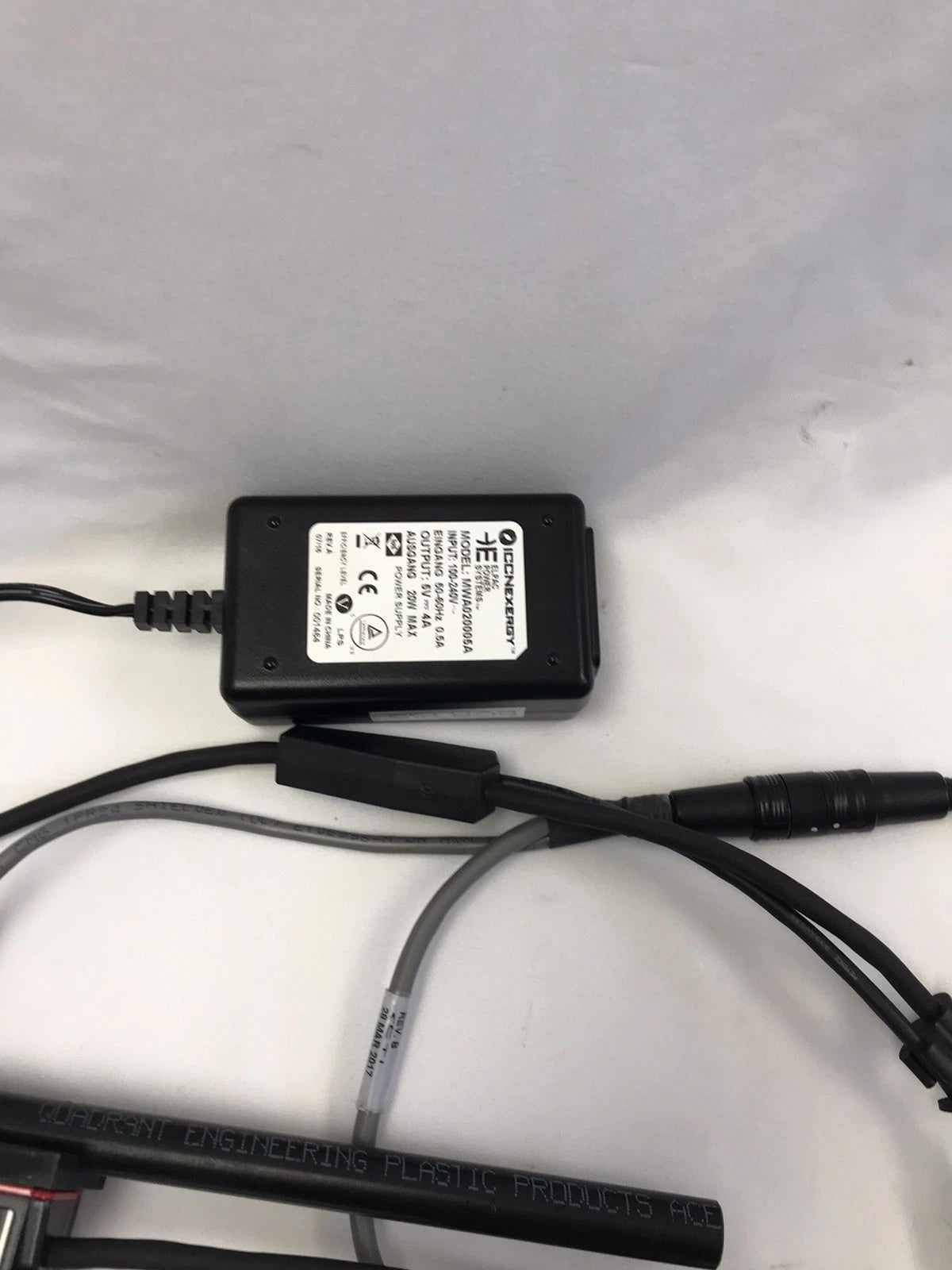 Keyence SR-710 Barcode Reader with Power Supply and Cords Tested Working Video