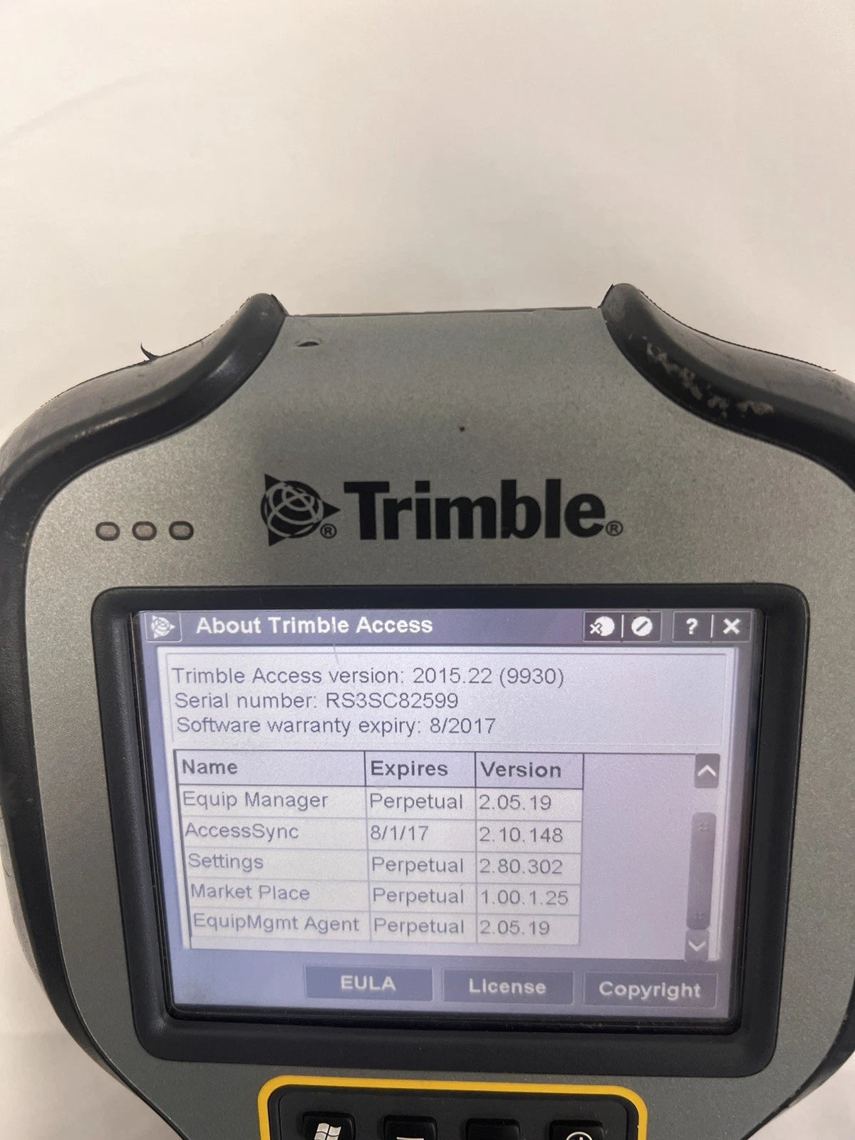 Trimble TSC3 Survey Controller Access 2015.22 General Survey Tested Working Power Supply Working