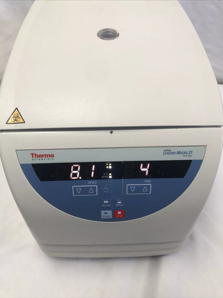 Thermo Sorvall Legend Micro 21 Centrifuge with Rotor & Lid Tested Warranty