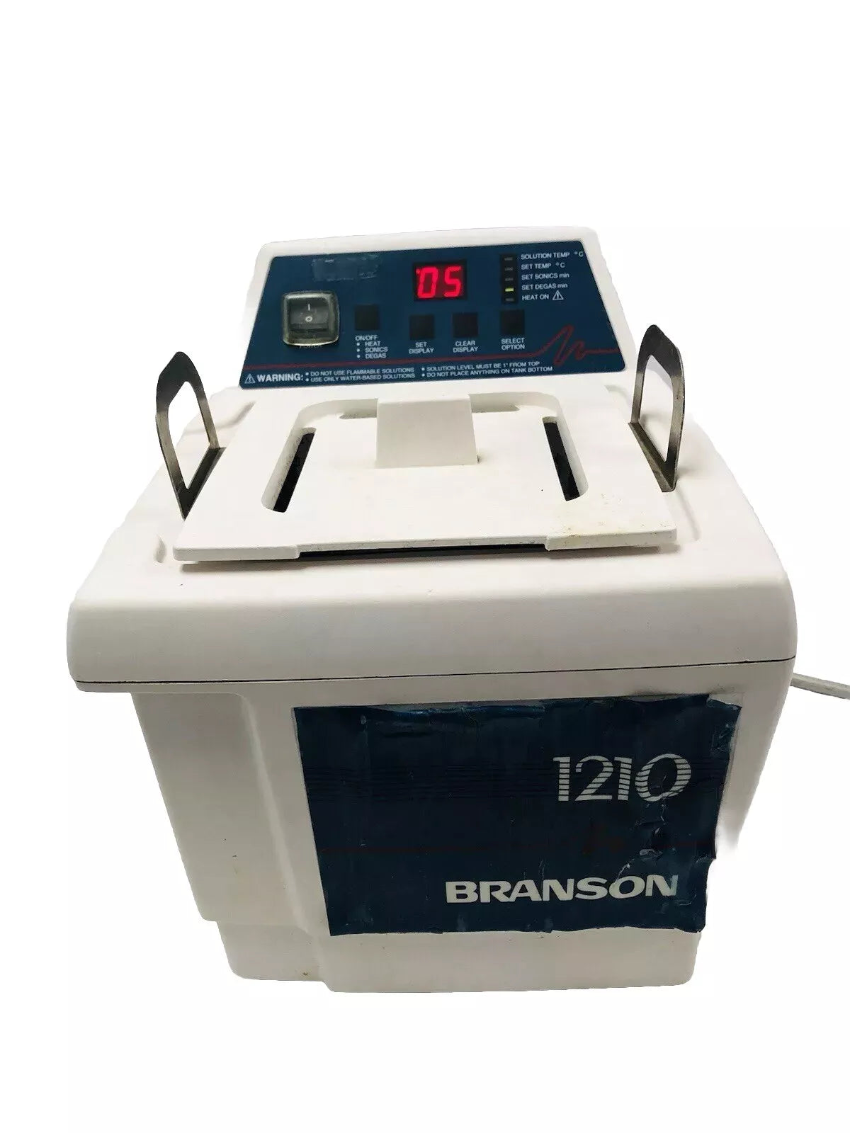 Branson 1210R-DTH Heated Ultrasonic Cleaner Bransonic 1210 Tested Working Video