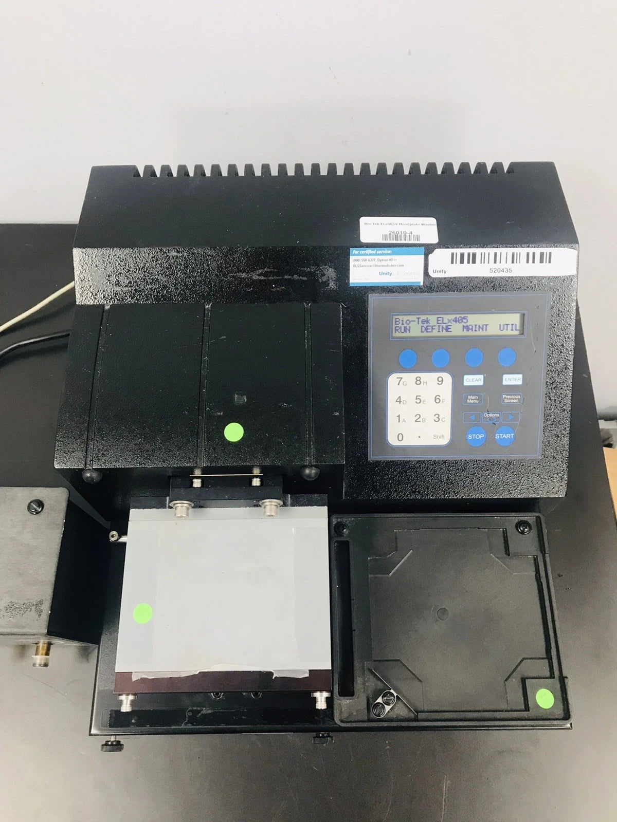 Bio-Tek ELx405 Microplate Washer with Bio-Tek Valve Module ELx405v Working Video