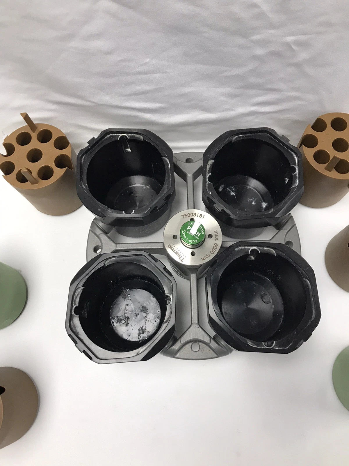 Thermo Scientific TX-400 75003181 Swing Bucket Rotor w/ 75003655 Buckets Adapter