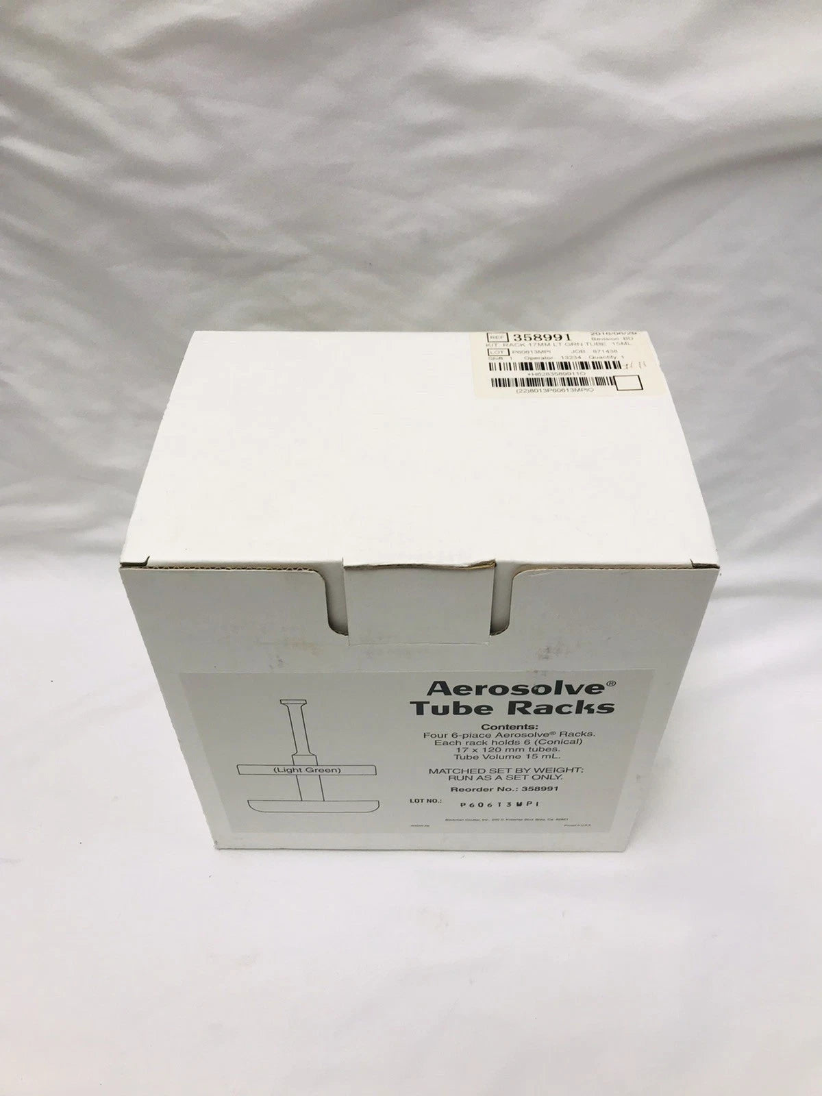 New Set of 4 Beckman Coulter Aerosolve Tube Racks 358991 15 mL Conical/3-5 mL