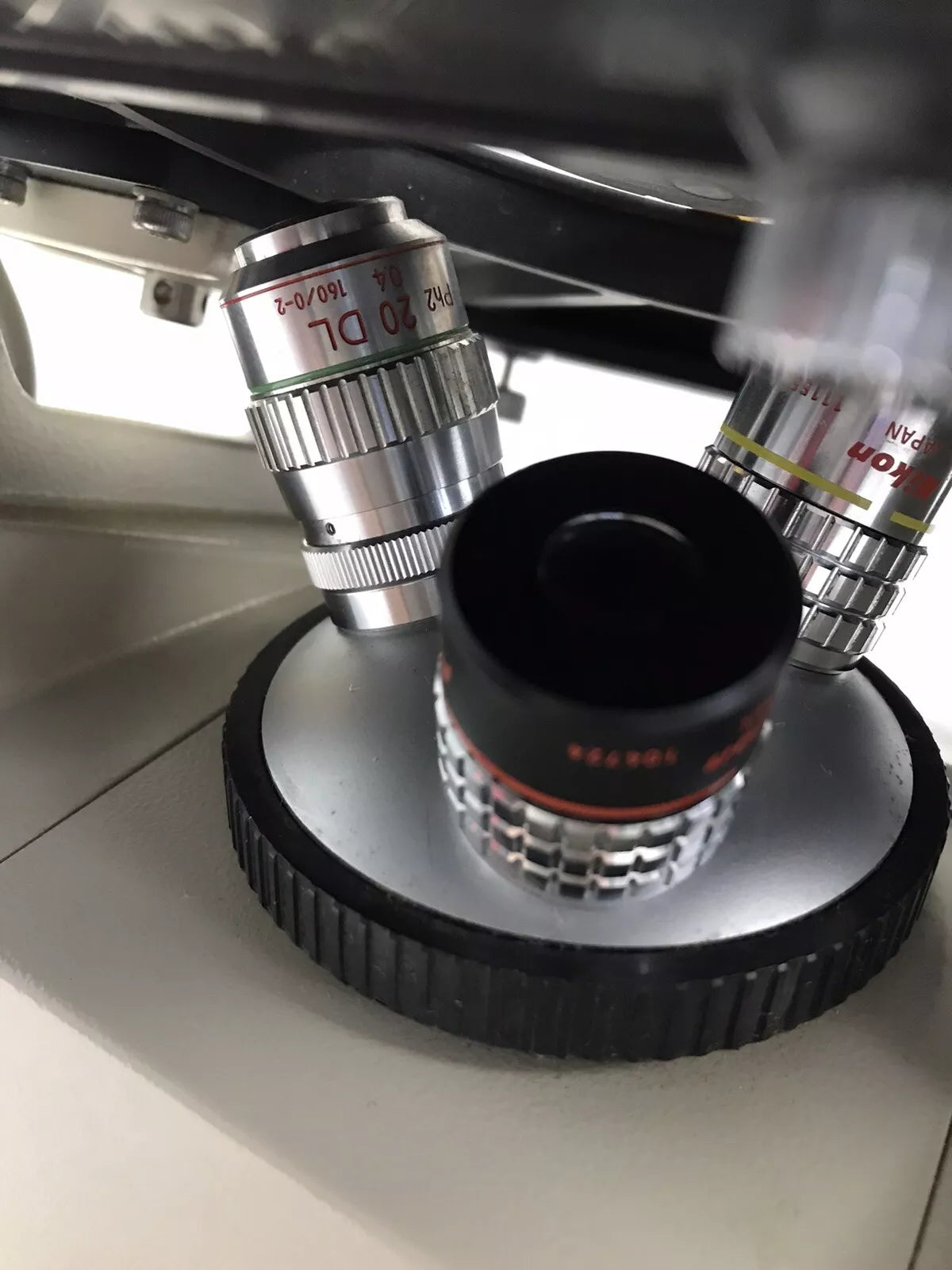 Nikon TMS Inverted Phase Contrast Microscope 3 Objectives 4x 10x 20x