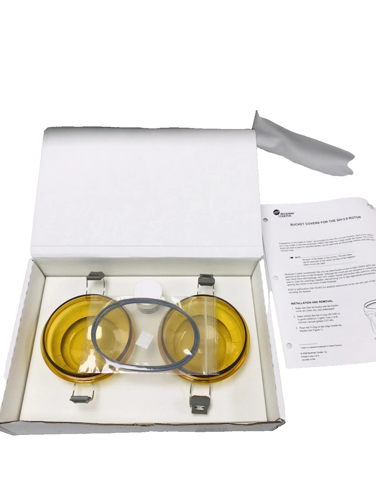 New Beckman Coulter REF 360585 Bucket Cover Set For GH 3.8 Rotor
