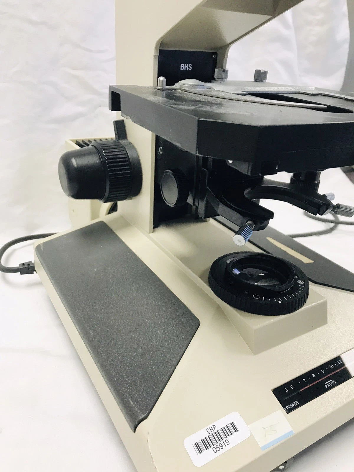 Olympus BH-2 BHS Microscope Body Stand 100w Halogen Stage For Parts