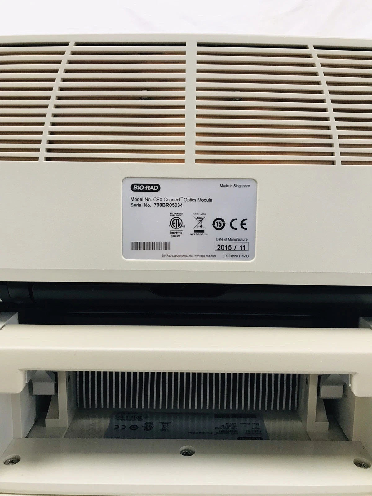 Bio Rad CFX Connect Optics Module Thermal Cycler Real-Time PCR Detection System