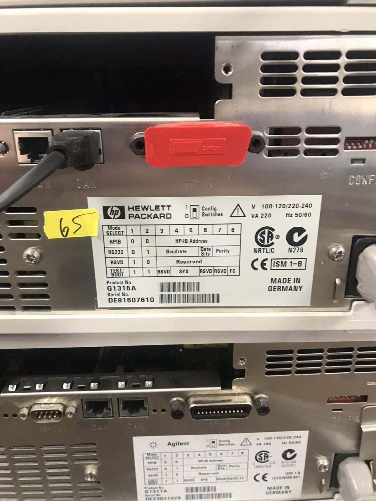 6pc, HP Agilent 1100 HPLC QuatPump, ALS, DAD, Colcom, Degasser, ALS Therm