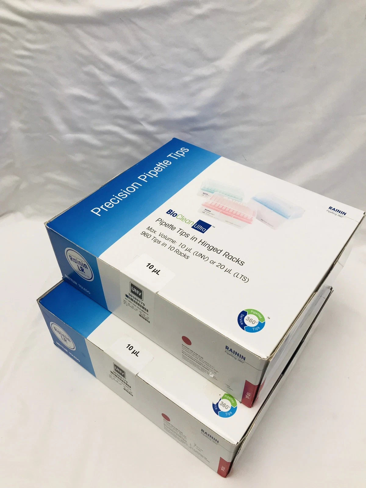 Share Sealed Rainin Pipette Tips RT UNV 10µL GLS 960A/10 - 2 Cases 30389179 Mettler
