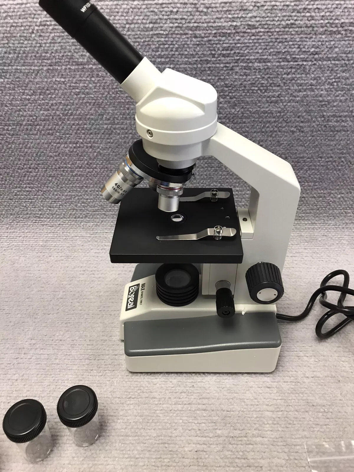 new Boreal Compound Light Microscope SFC 111 Series 3 Objectives 4x 10x 100x Student