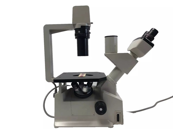 Nikon TMS Inverted Phase Contrast Microscope with 3 Objectives 4x 10x 20x Tested