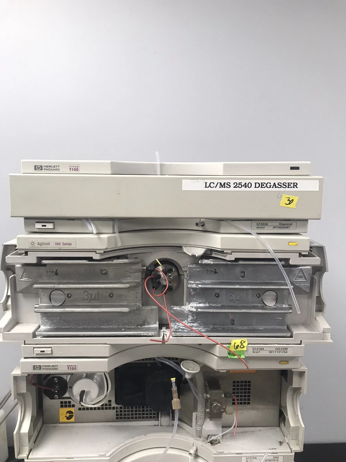 6pc, HP Agilent 1100 HPLC QuatPump, ALS, DAD, Colcom, Degasser, ALS Therm