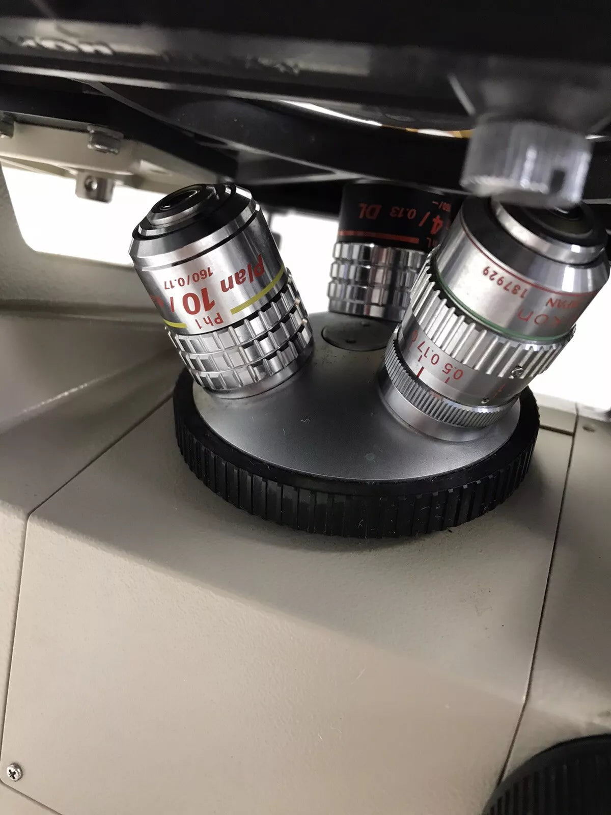 Nikon TMS Inverted Phase Contrast Microscope 3 Objectives 4x 10x 20x