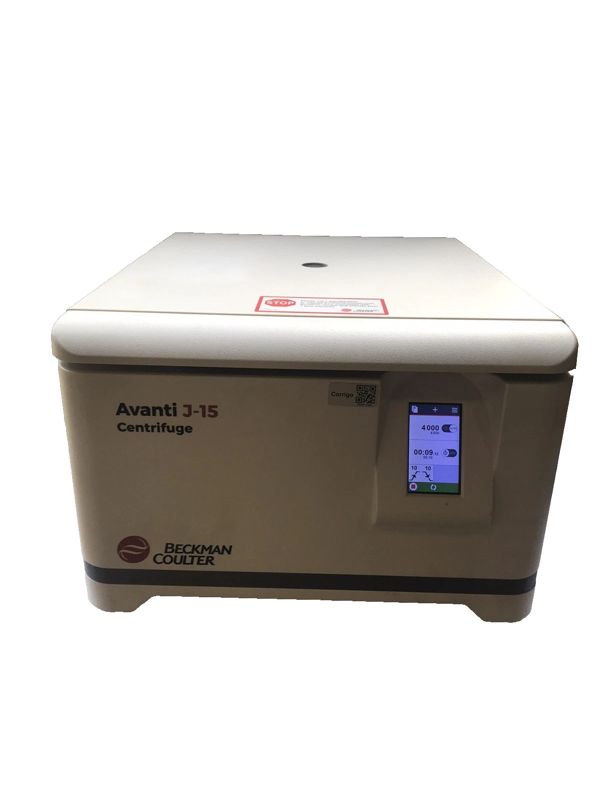 Beckman Coulter Avanti J-15 Centrifuge – JS-4.750 Swinging Bucket Rotor Tested