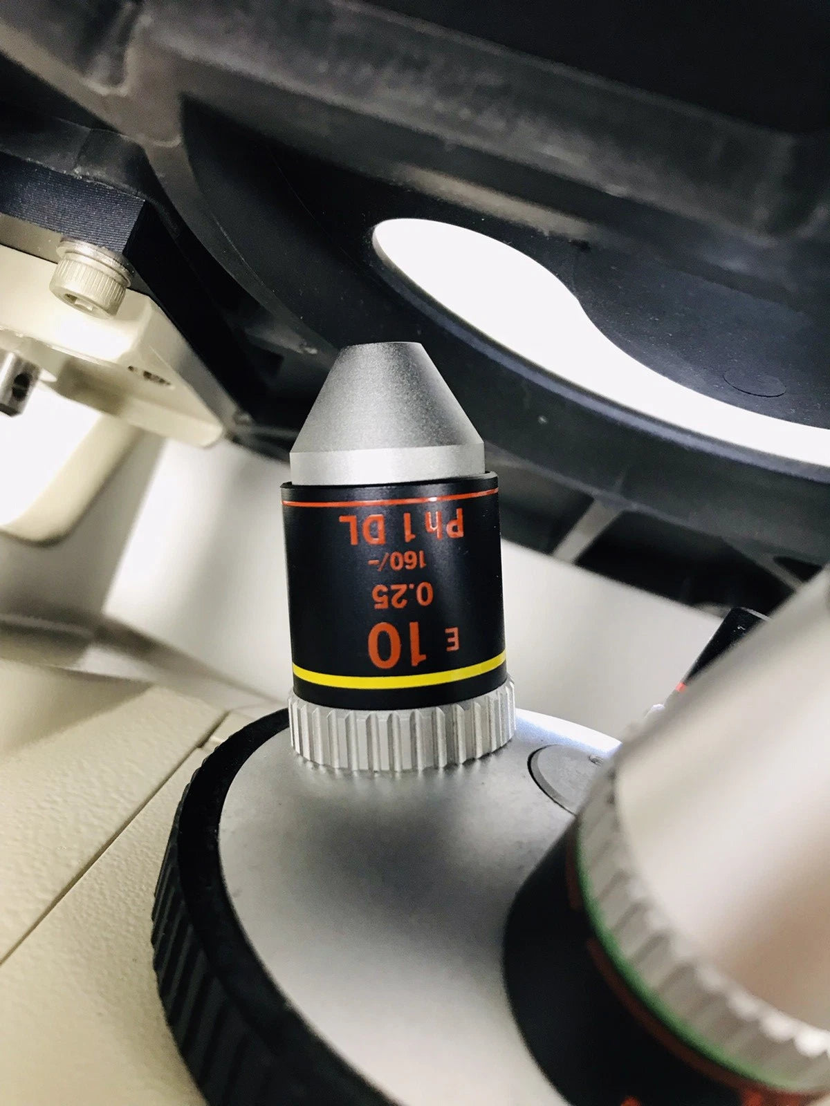 Nikon TMS Inverted Phase Contrast Binocular Microscope 3 Objectives 4x 10x 20x