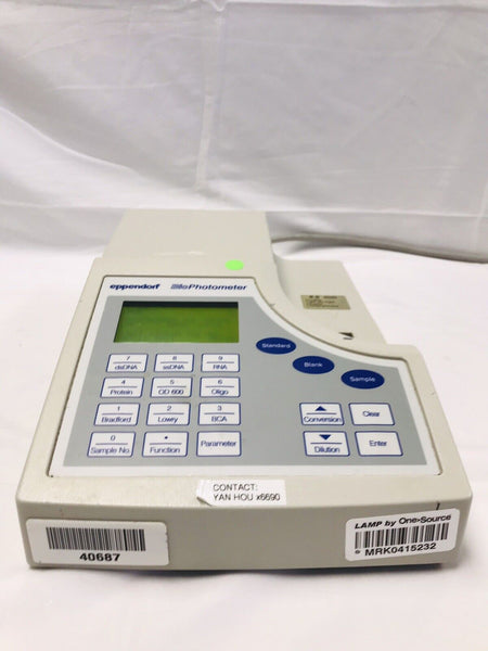 Eppendorf 6131 BioPhotometer Spectrophotom UV/Vis DNA RNA Oligo Protein Bacteria