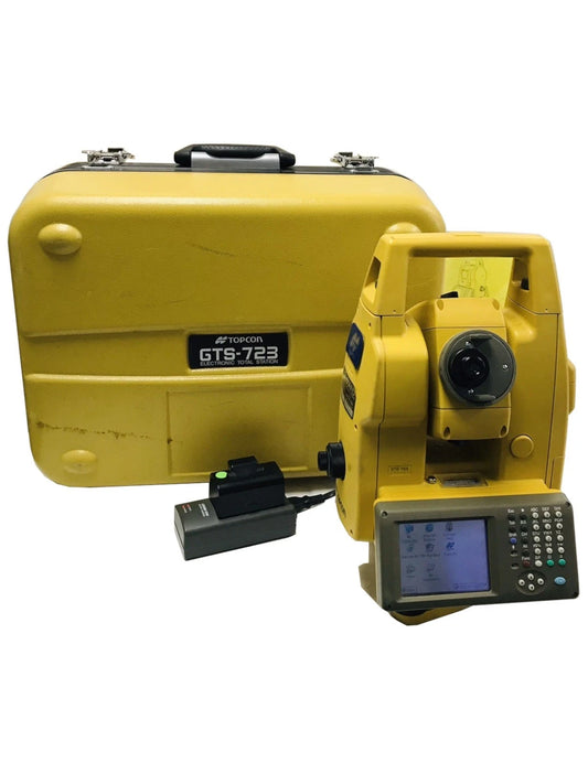 Topcon GTS-723 Total Station Surveying Complete Tested Working