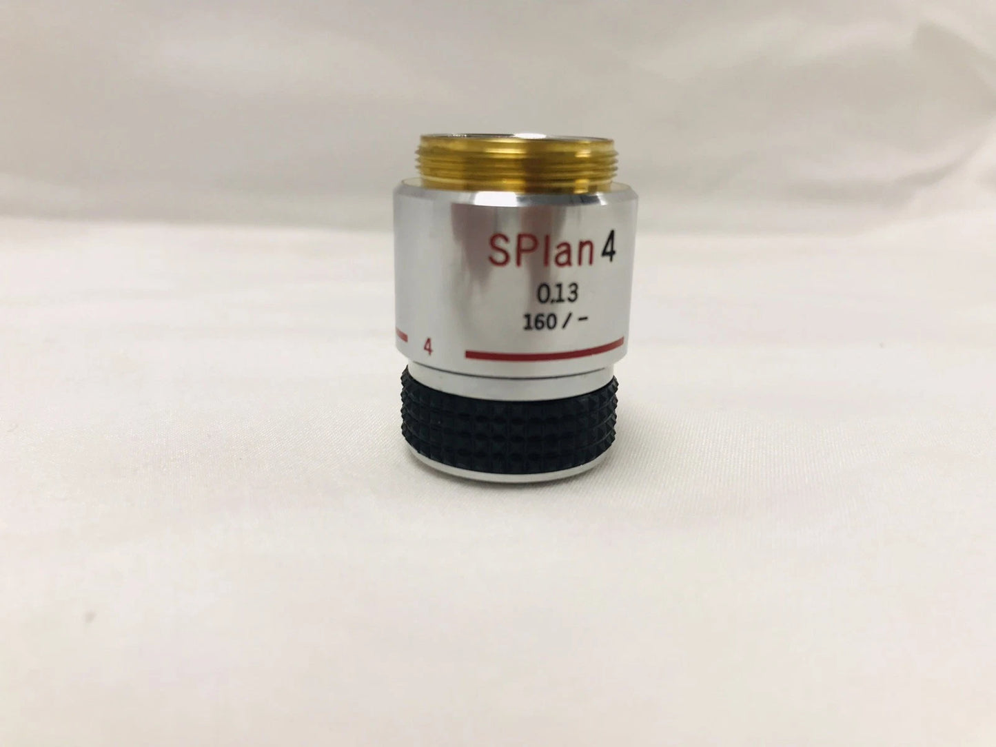 Olympus SPlan 4 Microscope Objective 4x 0.13 NA 160 / - Tested Working