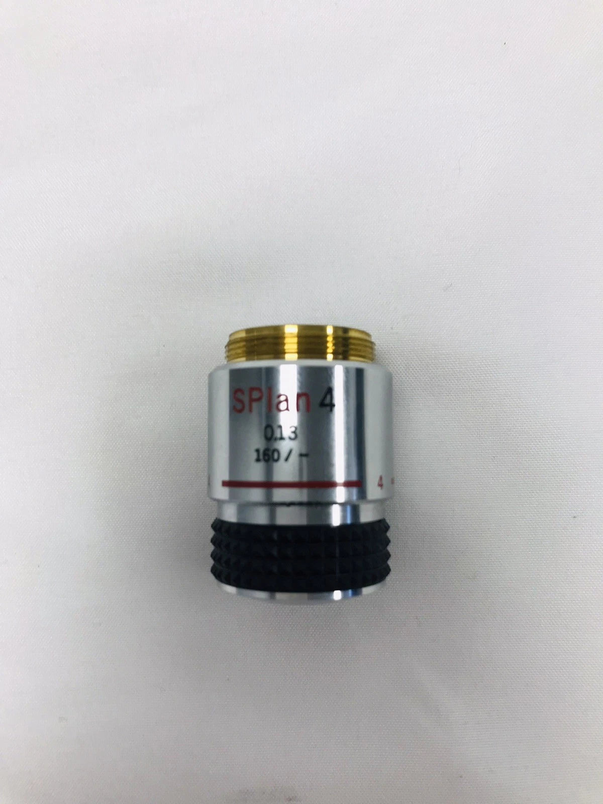 Olympus SPlan 4 Microscope Objective 4x 0.13 NA 160 / - Tested Working