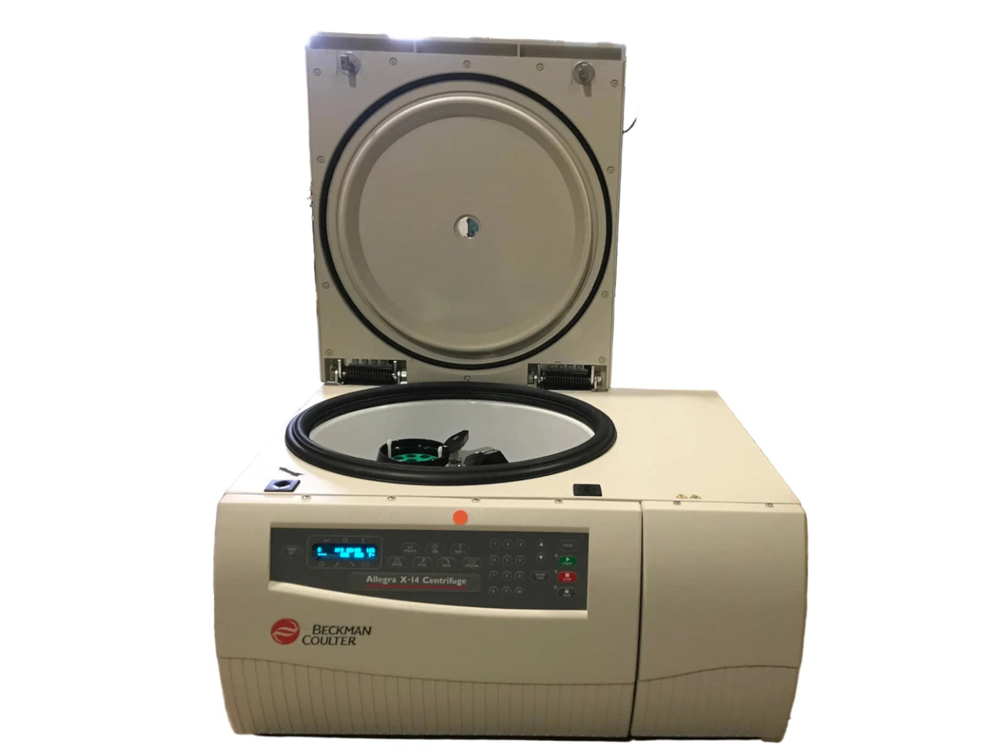 Beckman Coulter Allegra X-14 Benchtop Centrifuge A99464 with SX4750 Rotor 4x Buckets and 4x 15mL Adapters