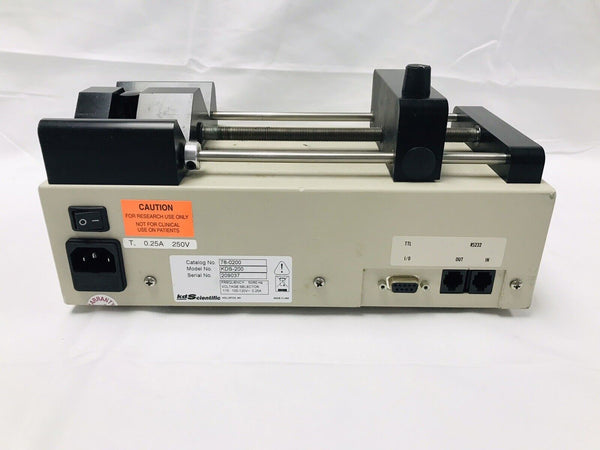 KD Scientific KDS 200 Dual Syringe Pump KDS-200 For Parts / Repair