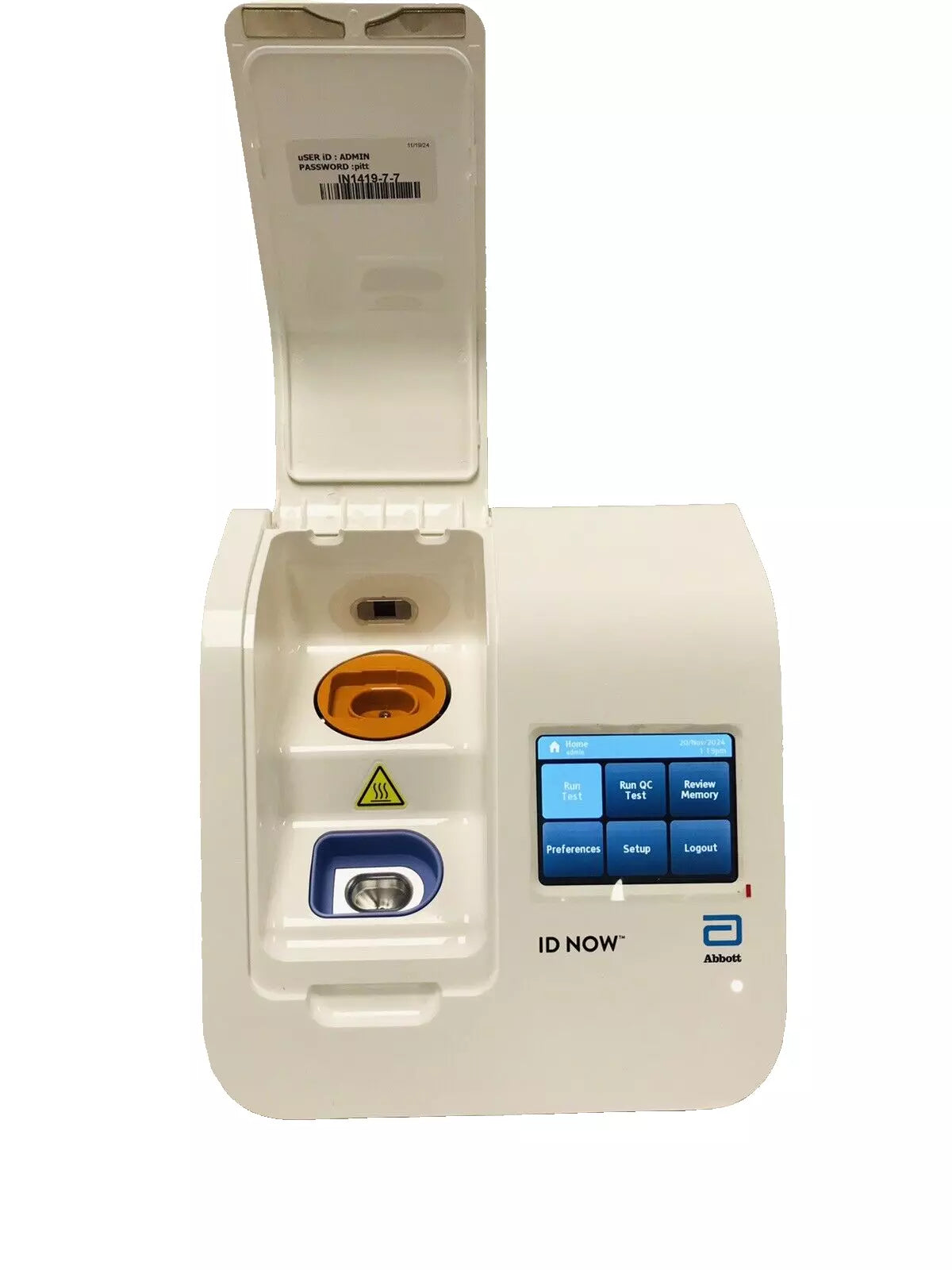New Sealed Abbott ID NOW Instrument NAT- 024, Isothermal Molecular Rapid Test Analyzer