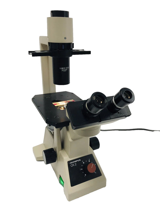 Olympus CK2 Lab Microscope with 2 SPlan Objectives Tested Working