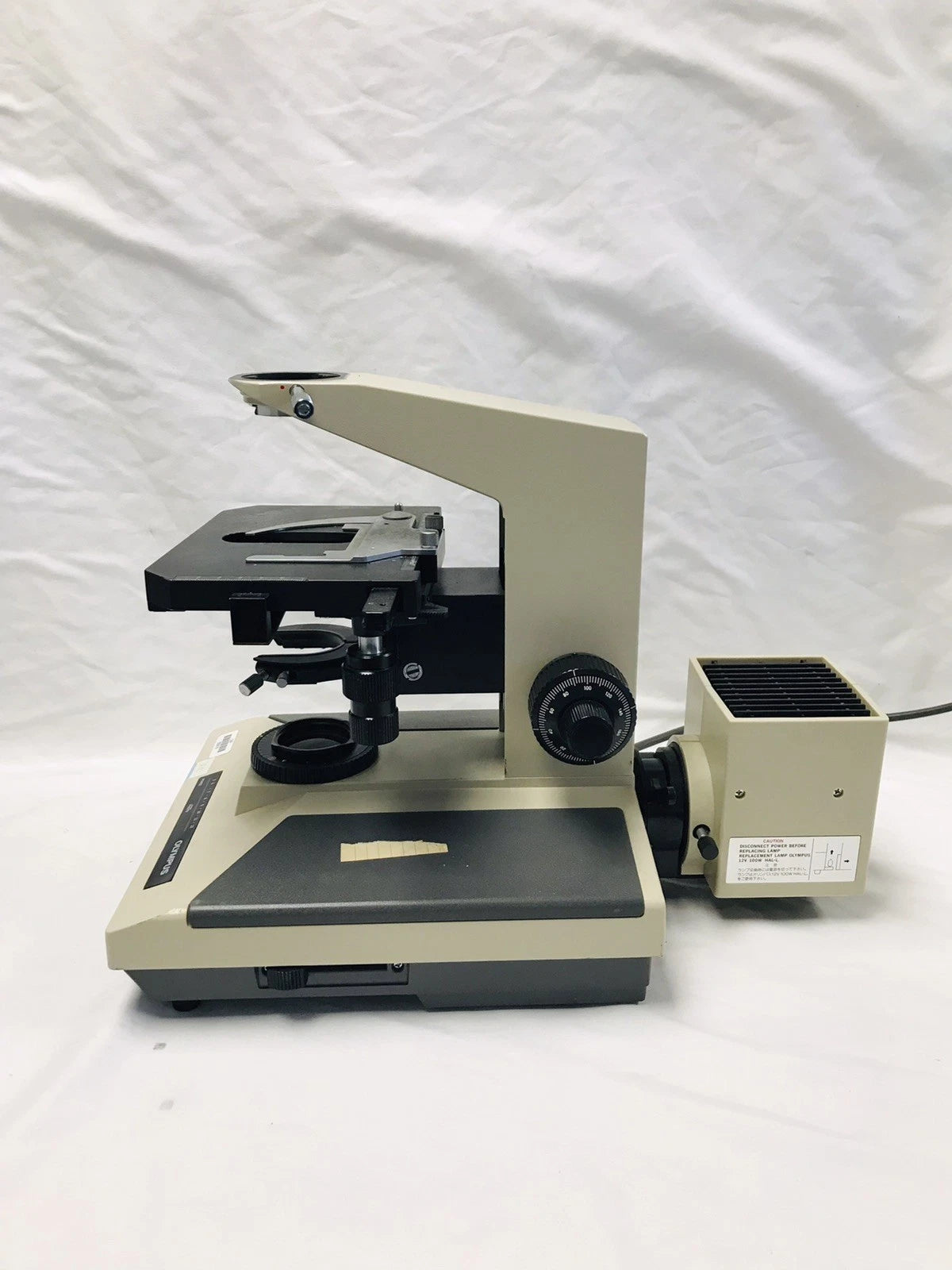 Olympus BH-2 BHS Microscope Body Stand 100w Halogen Stage For Parts