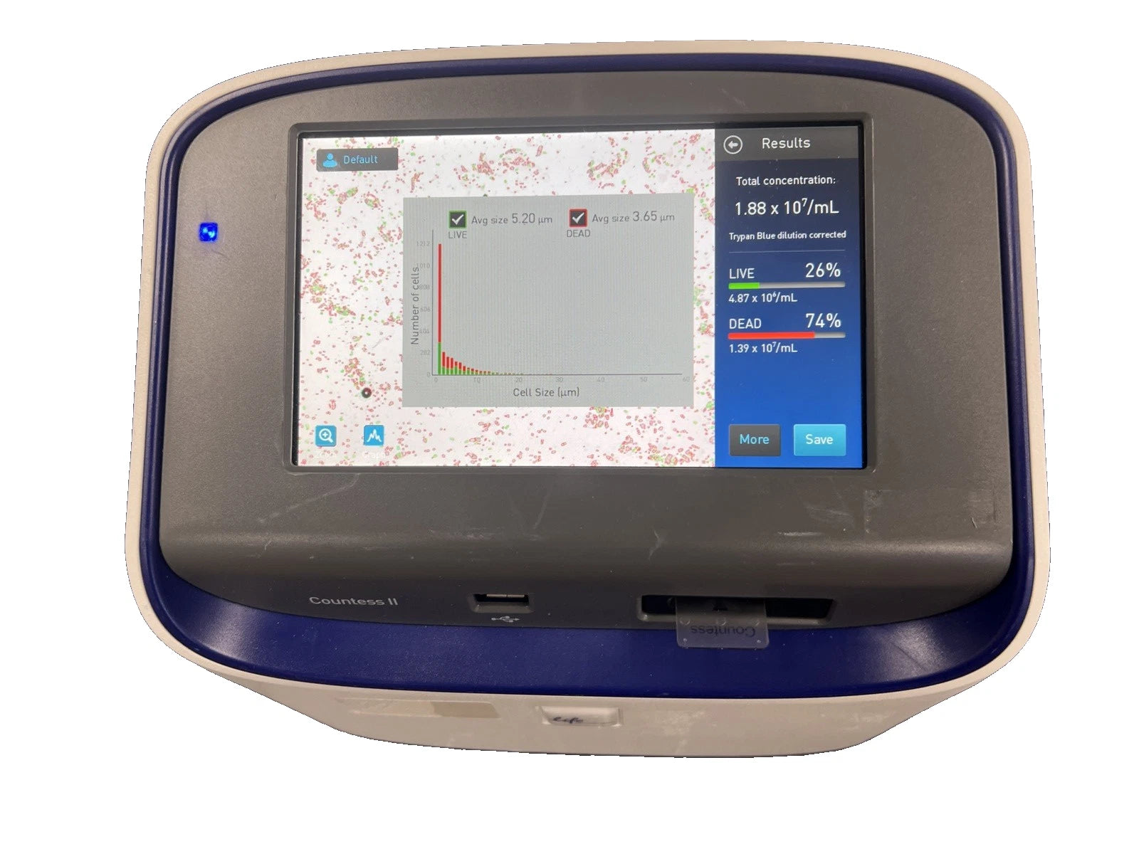 Invitrogen Countess II Automated Cell Counter AMQAX1000 Slides Countin ...