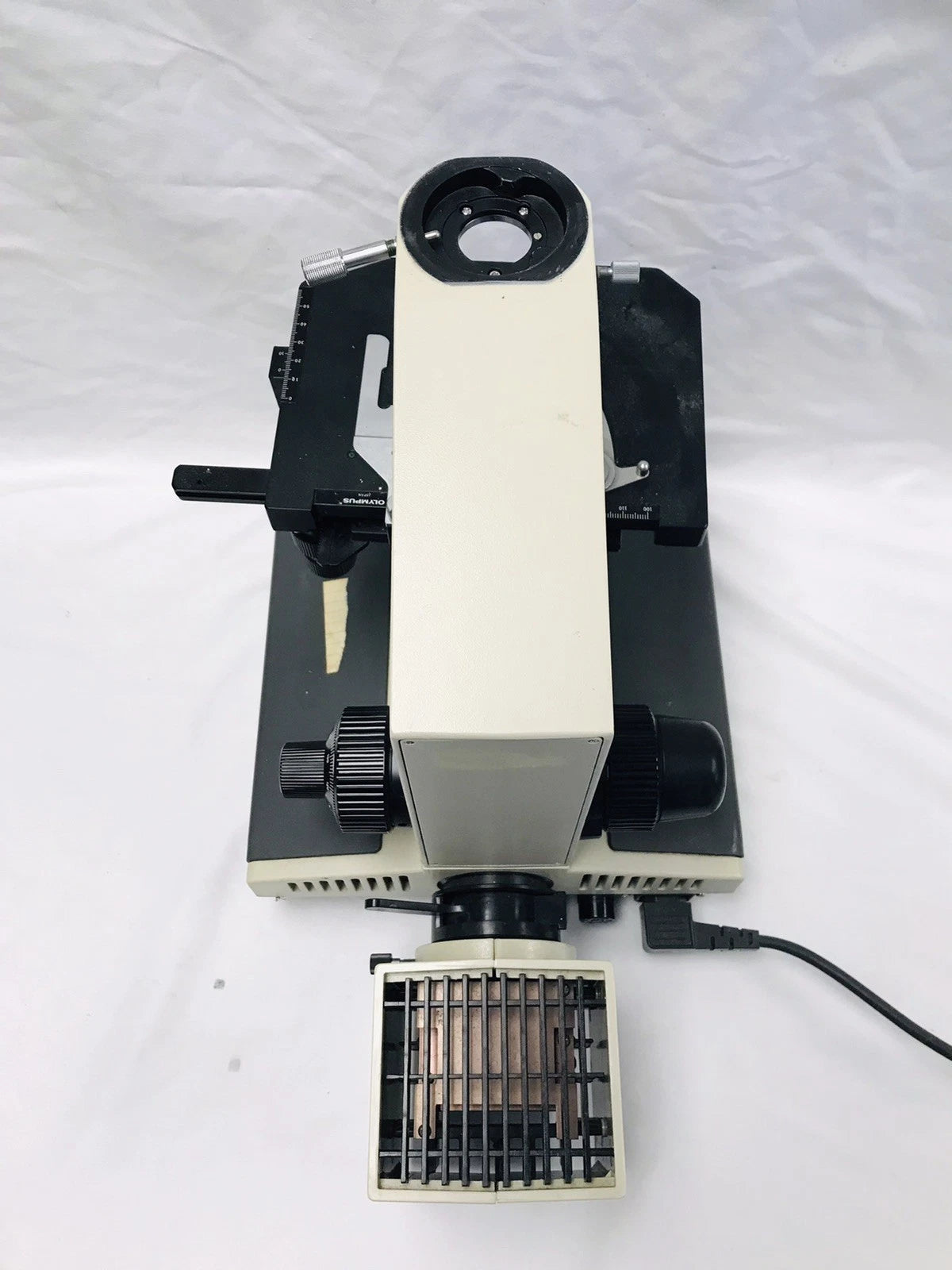 Olympus BH-2 BHS Microscope Body Stand 100w Halogen Stage For Parts