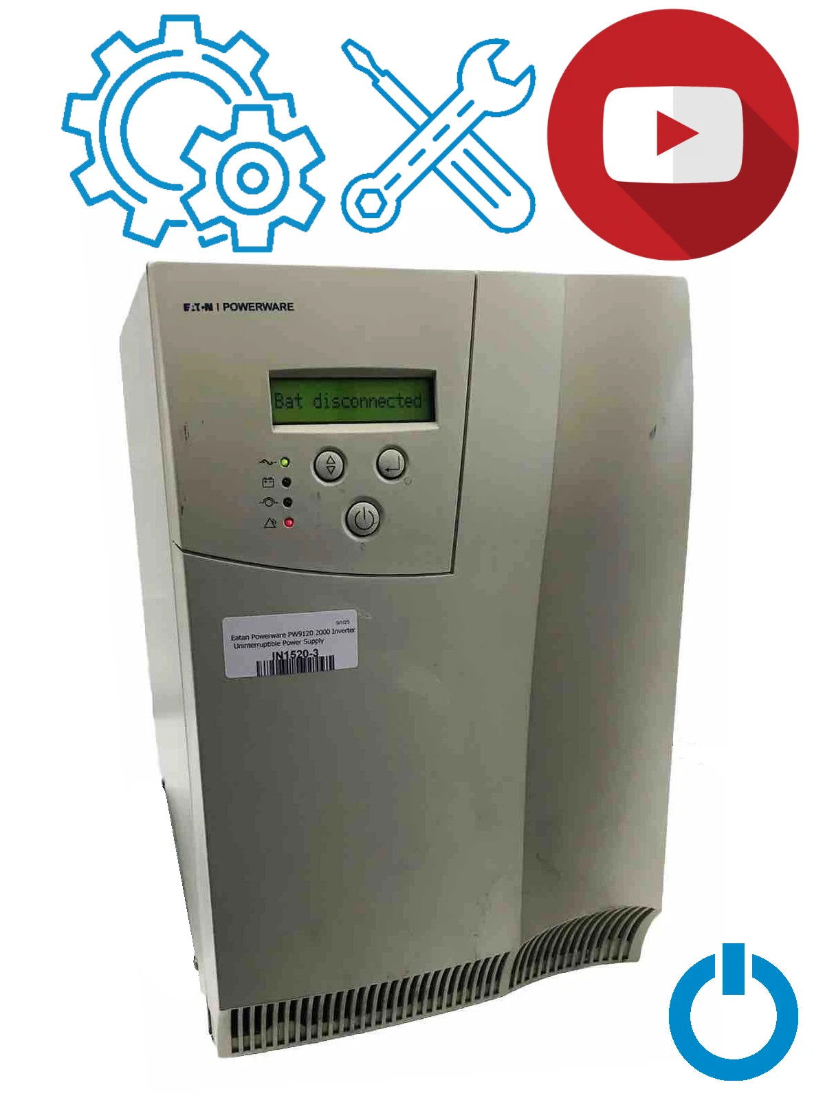 Eatan Powerware PW9120 2000 Inverter Uninterruptible Power Supply Parts / Repair