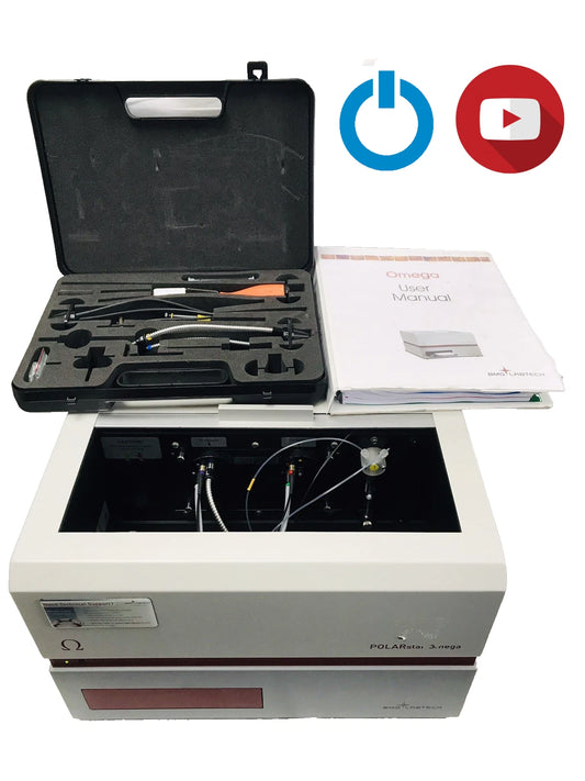 BMG LABTECH POLARstar Omega Microplate Reader Lab Analyzer with Extras Powers Up