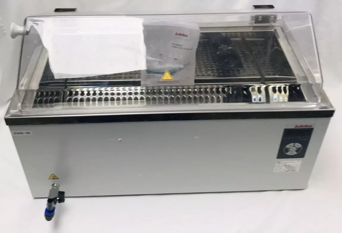 Julabo PURA 22 Water Bath W/ Lift up Cover & Test Tube Rack 20002866 230v Tested