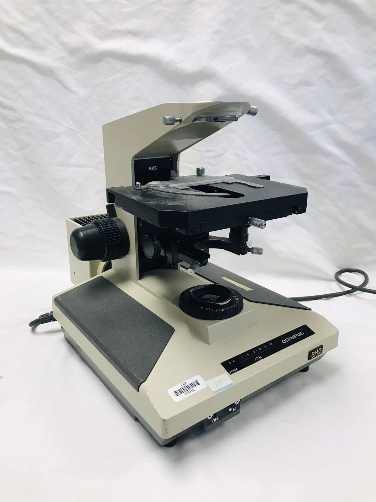 Olympus BH-2 BHS Microscope Body Stand 100w Halogen Stage For Parts