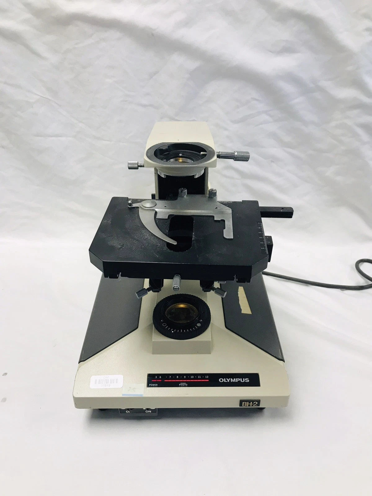 Olympus BH-2 BHS Microscope Body Stand 100w Halogen Stage For Parts
