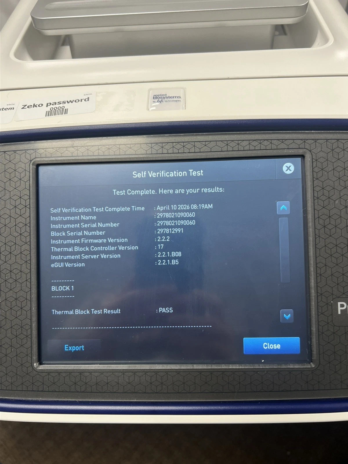 ABI Applied Biosystems Pro Flex PCR Thermocycler Base 96 Well Block