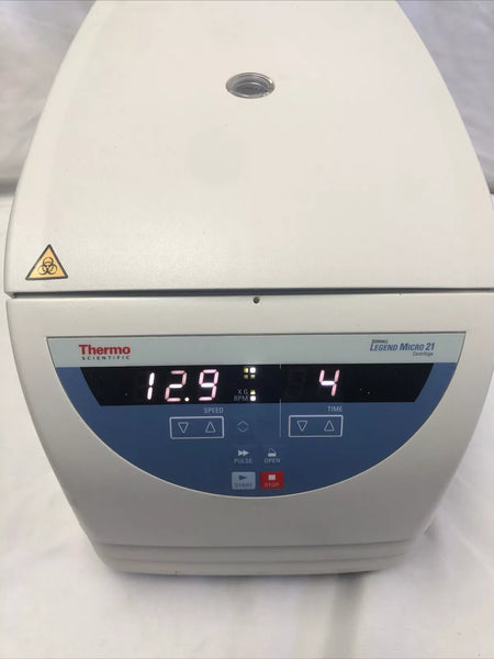 Thermo Sorvall Legend Micro 21 Centrifuge with Rotor & Lid Tested Warranty