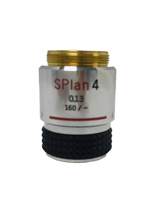 Olympus SPlan 4 Microscope Objective 4x 0.13 NA 160 / - Tested Working
