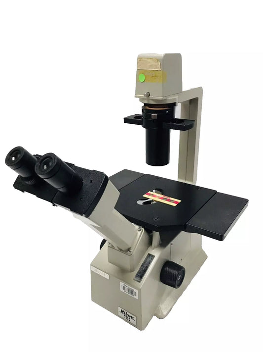 Nikon TMS Inverted Phase Contrast Microscope 3 Objectives 4x 10x 20x