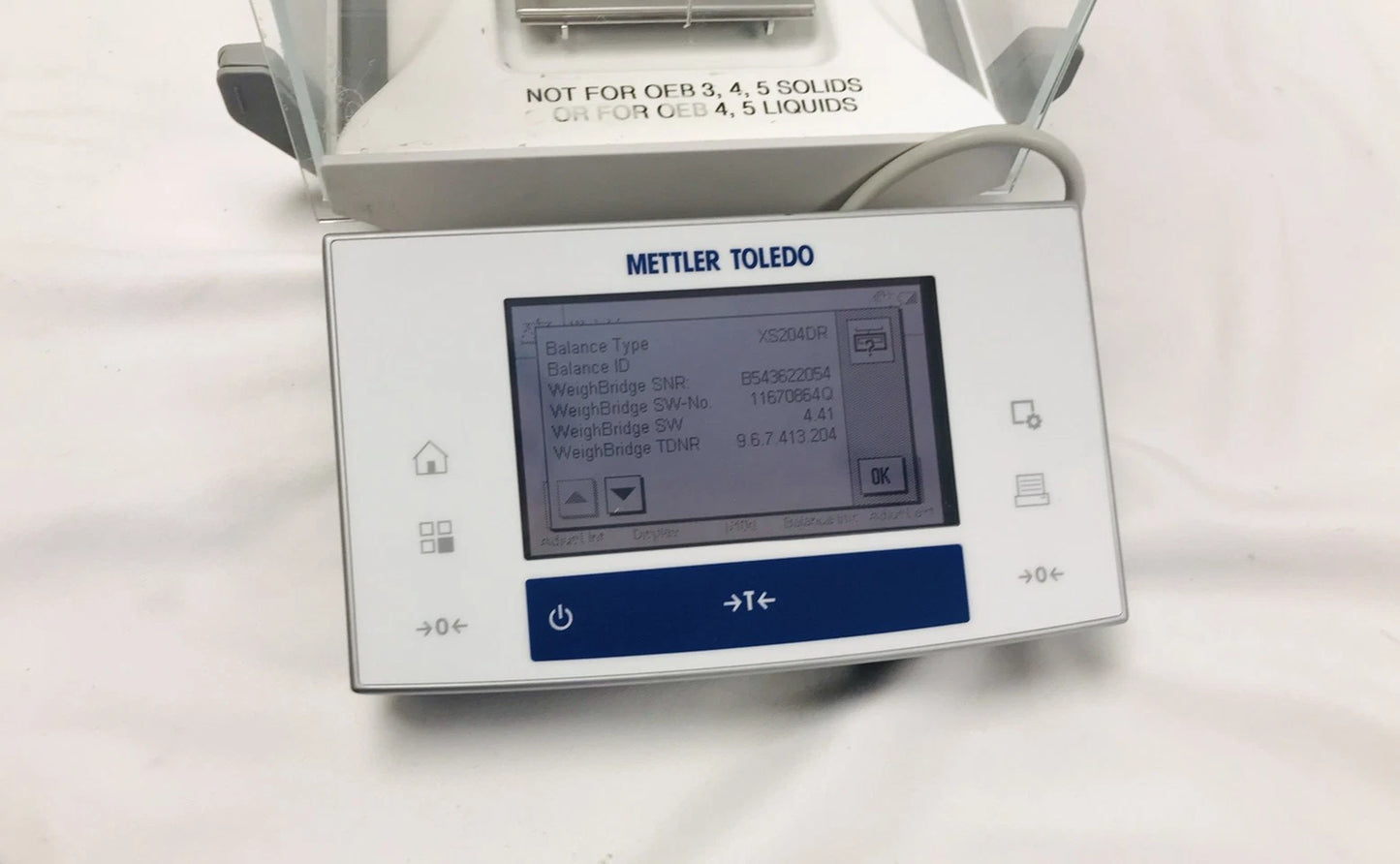 Mettler Toledo XS204 Analytical Digital Lab Balance Scale 220g X 0.1mg Working