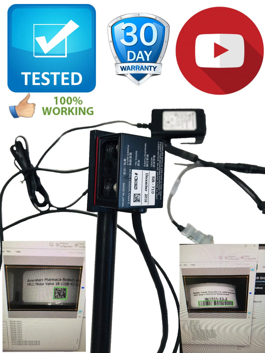 Keyence SR-710 Barcode Reader with Power Supply and Cords Tested Working Video