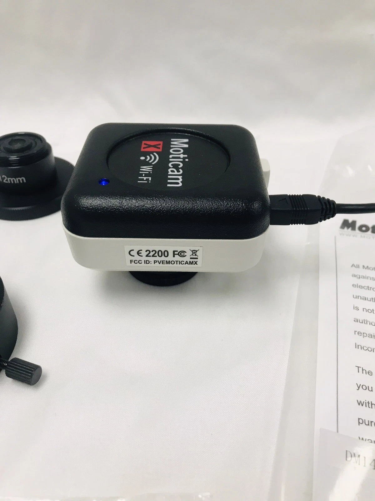 Motic Moticam X WiFi Digital Microscope Camera Mounts To Any Microscope Eyepiece